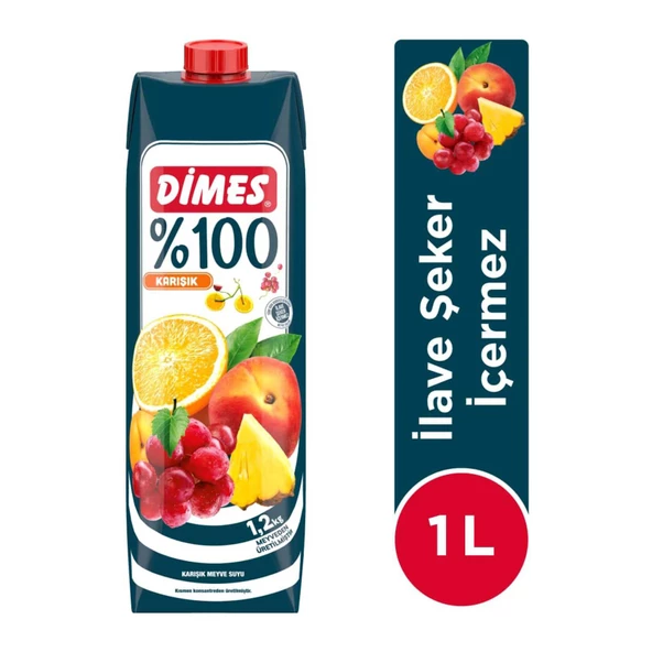 Dimes %100 Karışık Meyve Suyu 1 Lt - 2