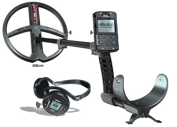 XP DEUS 2 Metal Dedektör - Ana Kontrol Ünitesi WS6 Kablosuz Kulaklık 28cm FMF Başlık ile