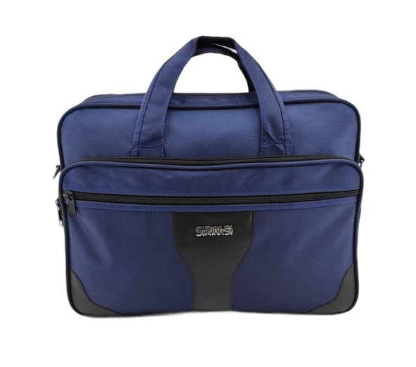 Sırımsı Lacivert 1900 Denye Kumaş Laptop & Evrak Çantası (163) - 3