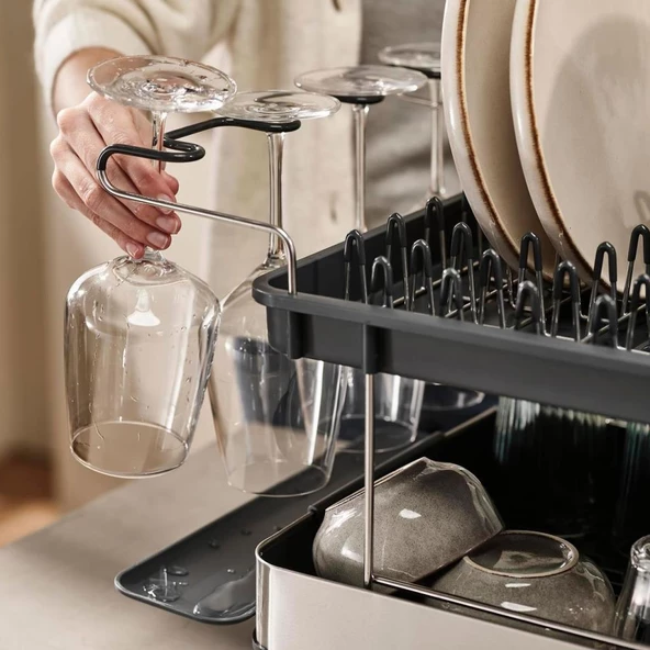 Joseph Joseph 851647 Excel 2 Katlı Bulaşıklık - Paslanmaz Çelik - 3