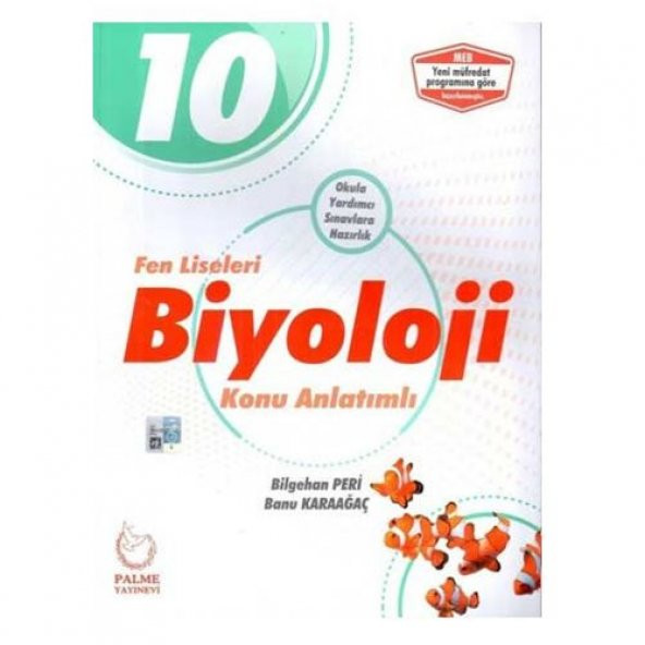 10.Sınıf Fen Liseleri Biyoloji Konu Anlatımlı Palme Yayınevi