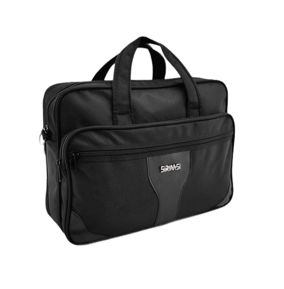 Sırımsı Siyah 1900 Denye Kumaş Laptop & Evrak Çantası (163) - 2