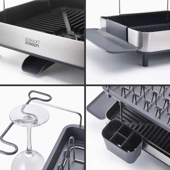 Joseph Joseph 851647 Excel 2 Katlı Bulaşıklık - Paslanmaz Çelik - 7