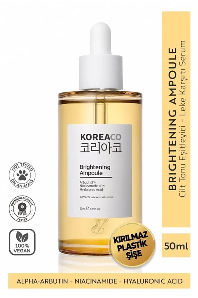 KOREACO Leke Karşıtı & Cilt Tonu Eşitleyen Aydınlatıcı Ampul 50 ML