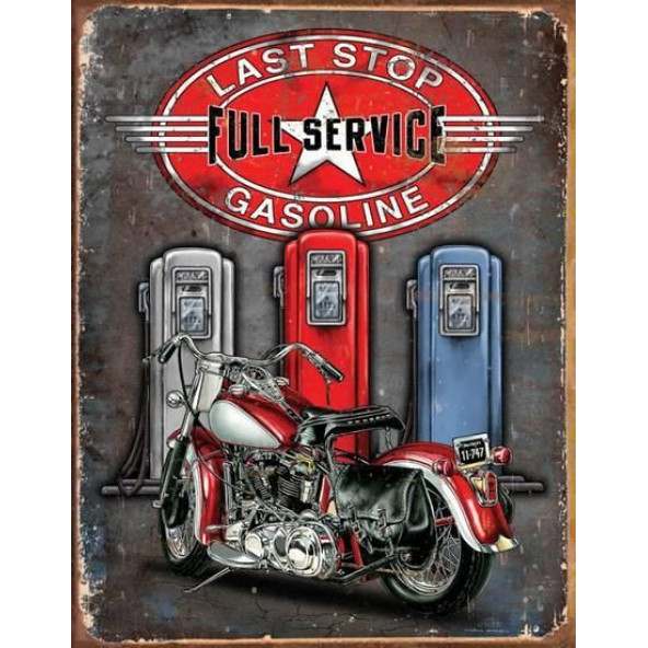 GASOLİNE MOTOR RETRO AHŞAP BASKILI TABLO(MTR-10)