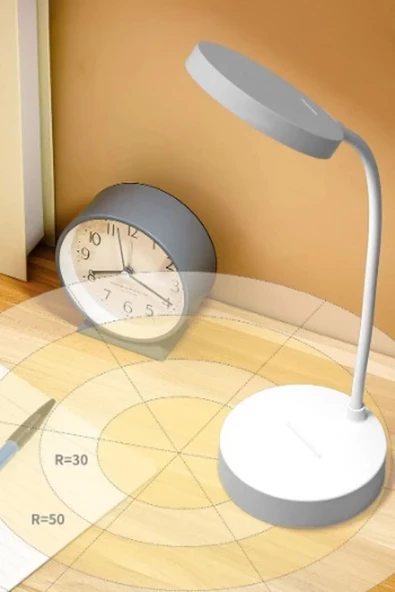 MAS ELEKTRO MAS Şarjlı Dokunmatik 20 Led Masa Lambası Çalışma Işığı 3 Renk Tonu Ayarlanabilir Parlaklık