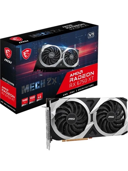 MSI VGA RADEON RX 6750 XT MECH 2X 12G V1 RX6750XT 12GB GDDR6 192B PCIE 4.0 X16 (3XDP 1XHDMI)