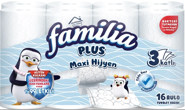 Familia Plus Tuvalet Kağıdı (3 Katlı) 16 Lı Pk Maxi Hijyen