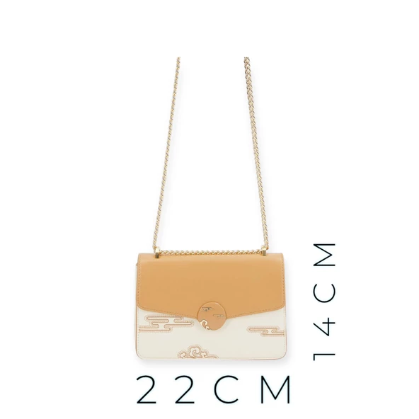 Levidor Özel Renk El Ve Kol Çantası Olarak Tasarlanmış Suni Deri Bayan Omuz Çantası LEVDR.7363930250KRM - Resim 2