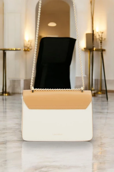 Levidor Özel Renk El Ve Kol Çantası Olarak Tasarlanmış Suni Deri Bayan Omuz Çantası LEVDR.7363930250KRM - Resim 5