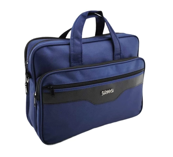 Sırımsı Lacivert 1900 Denye Kumaş Laptop & Evrak Çantası (164) - 2