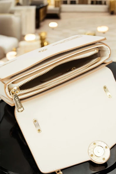 Levidor Özel Renk El Ve Kol Çantası Olarak Tasarlanmış Suni Deri Bayan Omuz Çantası LEVDR.7363930250KRM - Resim 6