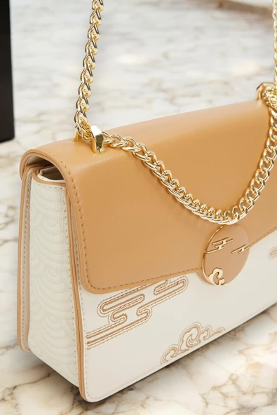 Levidor Özel Renk El Ve Kol Çantası Olarak Tasarlanmış Suni Deri Bayan Omuz Çantası LEVDR.7363930250KRM - Resim 3