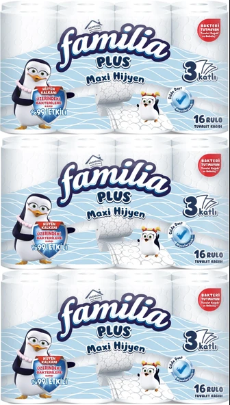 Familia Plus Tuvalet Kağıdı (3 Katlı) 48 Li Set Maxi Hijyen (3PK*16)