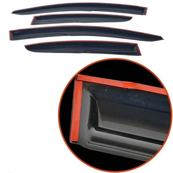 Ford Fusion  2002+ Araca Özel Mugen Cam Rüzgarlıgı 4'lü Set - 3