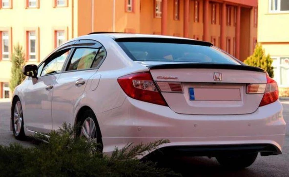 Honda Civic Fb7 2012-2015 Araca Özel Oem Spoiler Pianoblack - 1