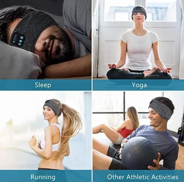 Mbk Trade Kablosuz Bluetooth Uyku Bandı Kulaklıklar Spor Için Ince Rahat Trade - 4