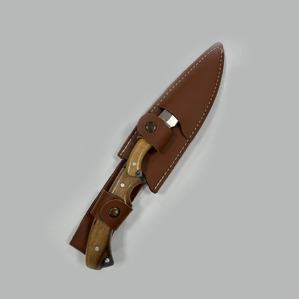 YekOutdoor El Yapımı Deri Kılıflı Kamp Bıçağı - 4