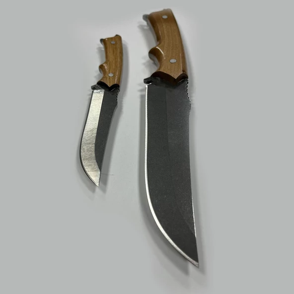 YekOutdoor El Yapımı Deri Kılıflı Kamp Bıçağı - 2