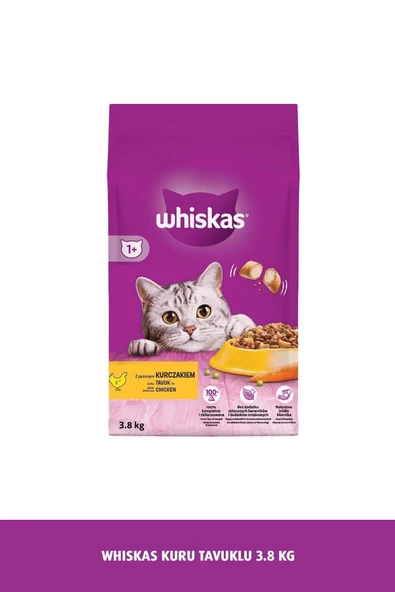 Whiskas Yetişkin Tavuklu Kuru Kedi Maması 3,8 Kg