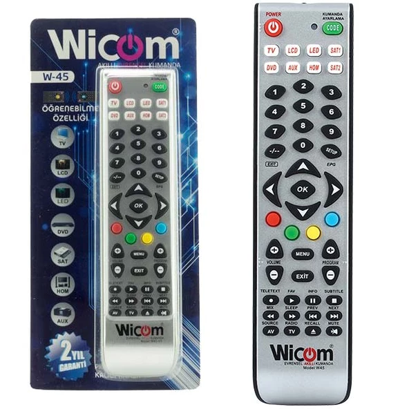 Wicom W-45 8 İn1 Akıllı Kumanda