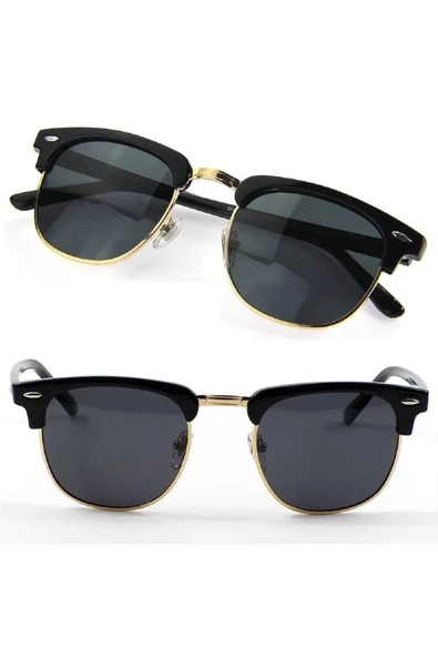 Di Caprio DC2037BLACK Polarize Camlı Clubmaster Güneş Gözlüğü - 3