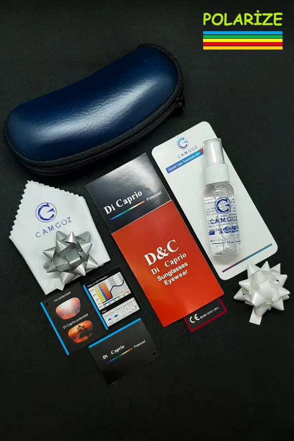 Di Caprio DC1830BLACK Polarize Camlı Erkek Güneş Gözlüğü - 3