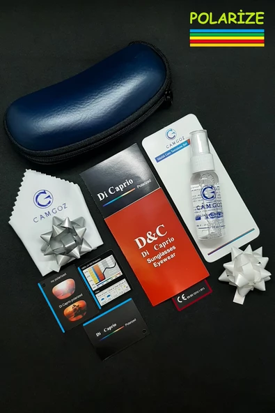 Di Caprio DC1613BLACK Polarize Camlı Erkek Güneş Gözlüğü - 3