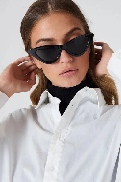 Della Pianto DP112BLACK Classic Cat Eye Kadın Güneş Gözlüğü - 2