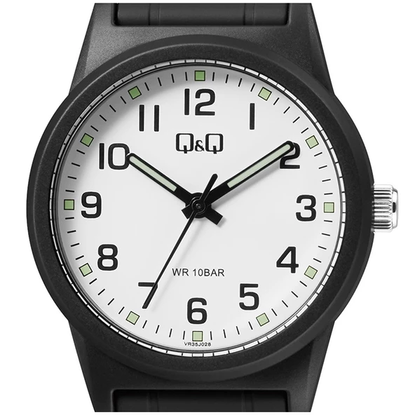 Q&Q VR35J028Y Su Geçirmez Rakamlı Fosforlu Erkek Kol Saati - 2