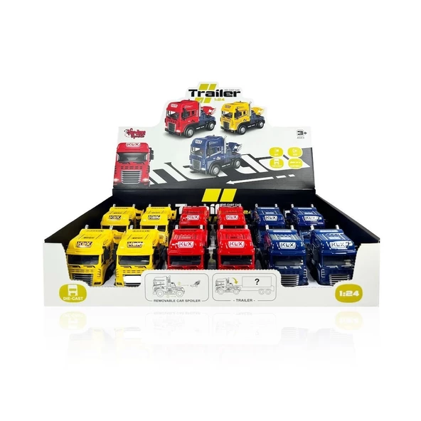 KLX600-345 Sürtmeli Işıklı Müzikli 1:24 Çekici (Tır Kafası) - 4