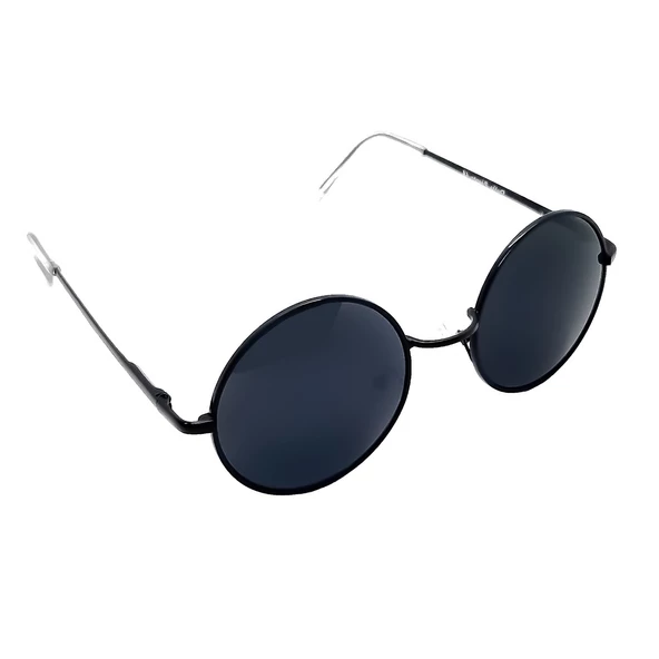Della Pianto DP183BLACK Siyah Yuvarlak Camlı Güneş Gözlüğü - 3