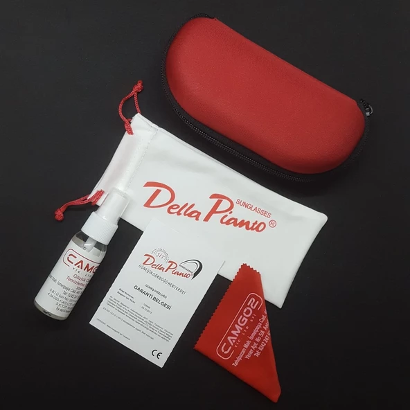 Della Pianto DP183BLACK Siyah Yuvarlak Camlı Güneş Gözlüğü - 4