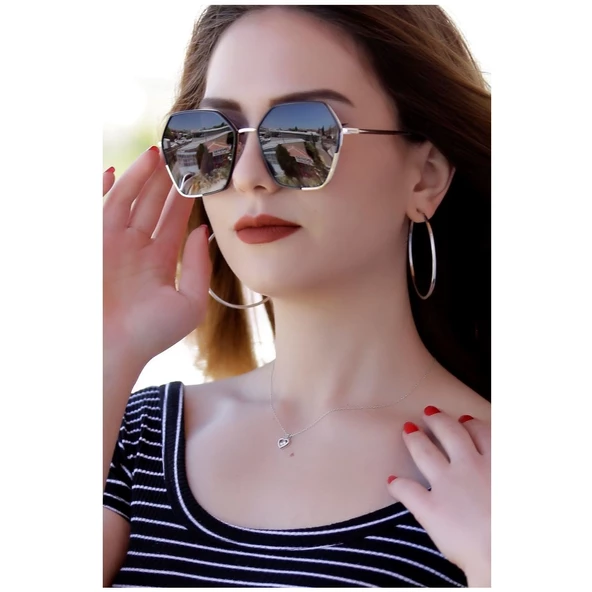 Daniel Klein DK4299-1 Polarize Camlı Kadın Güneş Gözlüğü - 2