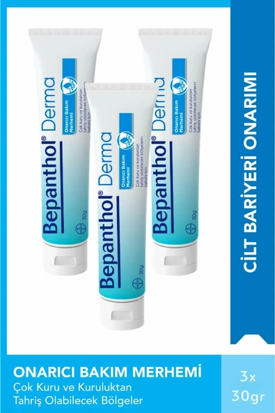 Bepanthol Derma Onarıcı Bakım Merhemi 30gr x 3 Adet