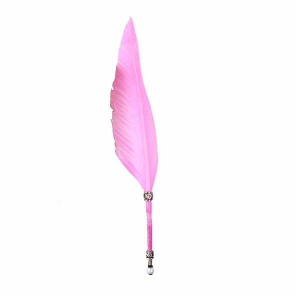 Tüylü Kalem Toz Pembe Tükenmez Kalem