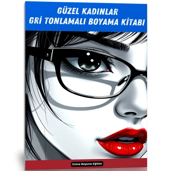 Güzel Kadınlar Gri Tonlamalı Boyama Kitabı