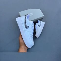 Nike Air Force 1 Low Black Paisley - Resim 2