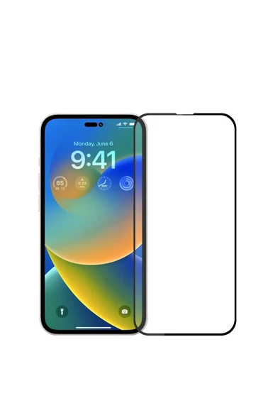Fibaks Apple iPhone 15 Pro Max Uyumlu Tam Kapatan Tamperli Cam Ekran Koruyucu Kırılmaz Cam - 2