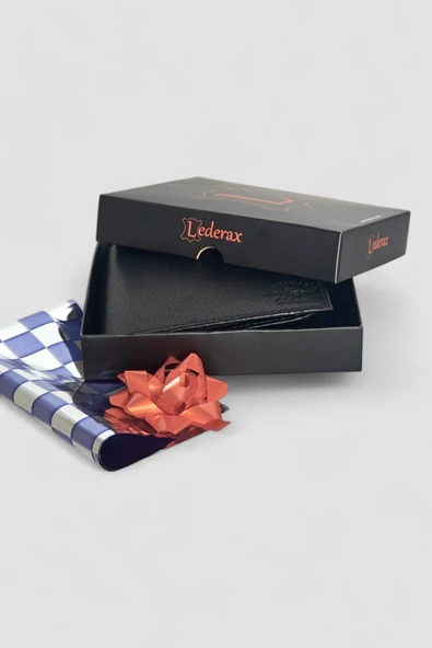 Lederax Hakiki Deri Fermuarlı Cüzdan Kartlık Bozuk Para Bölmeli LD239 - Resim 5