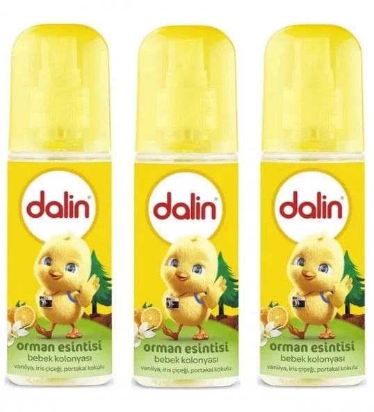 Dalin Orman Esintisi Sprey Bebek Kolonyası 100 ml 3 Adet