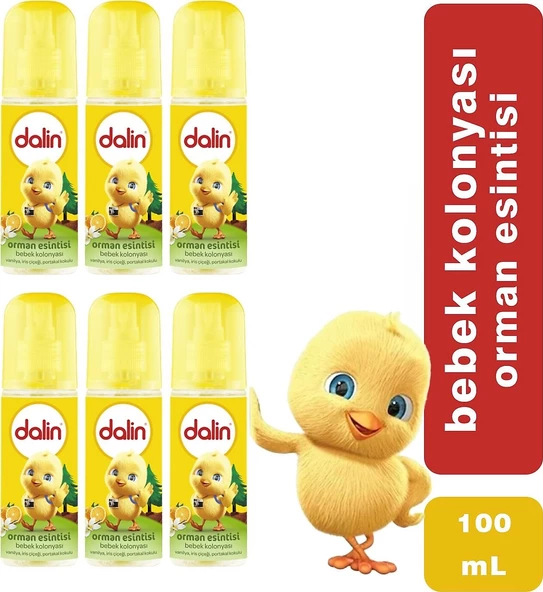 Dalin Orman Esintisi Bebek Kolonyası 100 ml 6 Adet