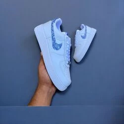 Nike Air Force Blue Paisley - Resim 2