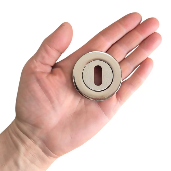 Kapı Kolu İç Oda Kapısı Kol Kapak Rozet Aynası -5 Adet - 3