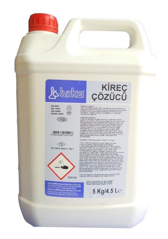 Birka Kireç Çözücü 5 Kg.