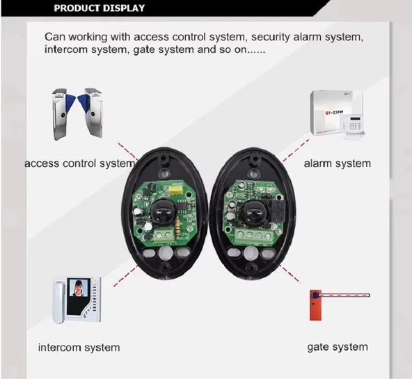 Infrared Beam Sensörü - Fotosel Park Emniyet Bariyer Engel Kapı - Resim 8
