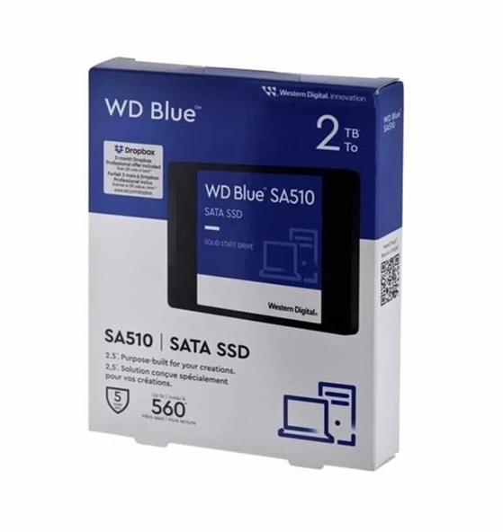 WD Blue SA510 2TB 2.5'' SATA SSD (560-520) - 3