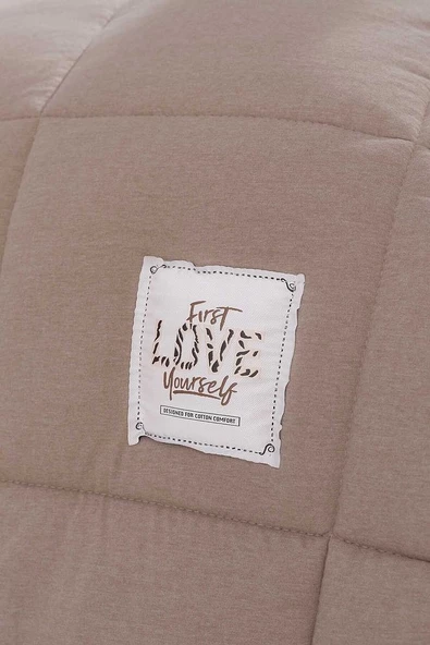 Motto Tek Kişilik Cotton Comfort Set Bej - 5