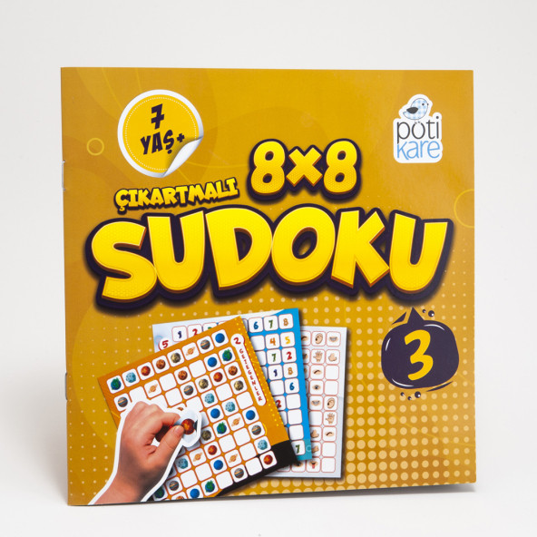 8x8 Çıkartmalı Sudoku 3 (+7 Yaş)