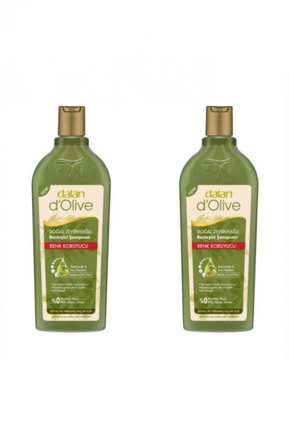 Dalan D’olive Zeytinyağlı Renk Koruyucu Şampuan 400 ml 2 ADET